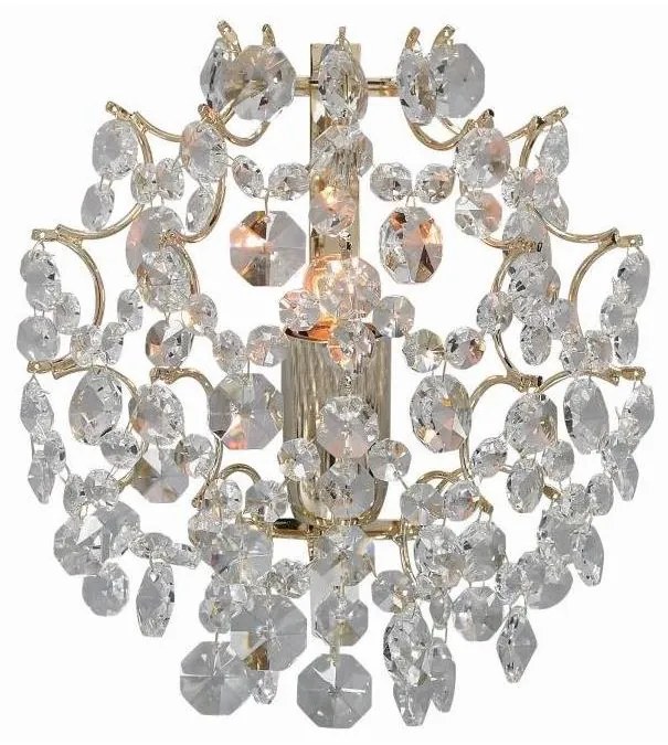 Markslöjd 102334 - Nástenné svietidlo ROSENDAL 1xE14/40W/230V zlatá