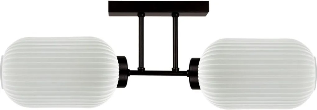 Dvojitá lampa s ryhovanými tienidlami Vilar K-5733