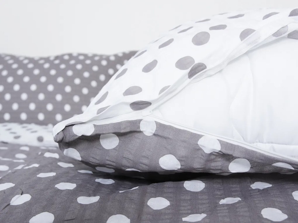 XPOSE® Krepové obliečky MIRIAM DUO - sivé/biele