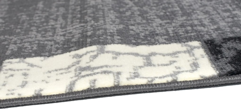TA Koberec K872A TMAVO SIVÁ LACNÁ PP CRM Rozmer: 100x300 cm