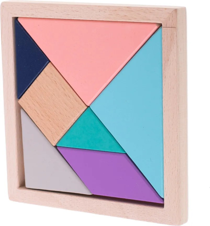 KIK Tangram drevené puzzle, KX6898