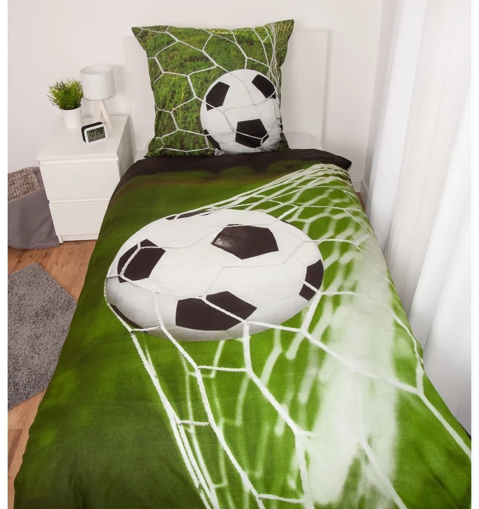 Herding Bavlnené obliečky Football, 135 x 200 cm, 80 x 80 cm