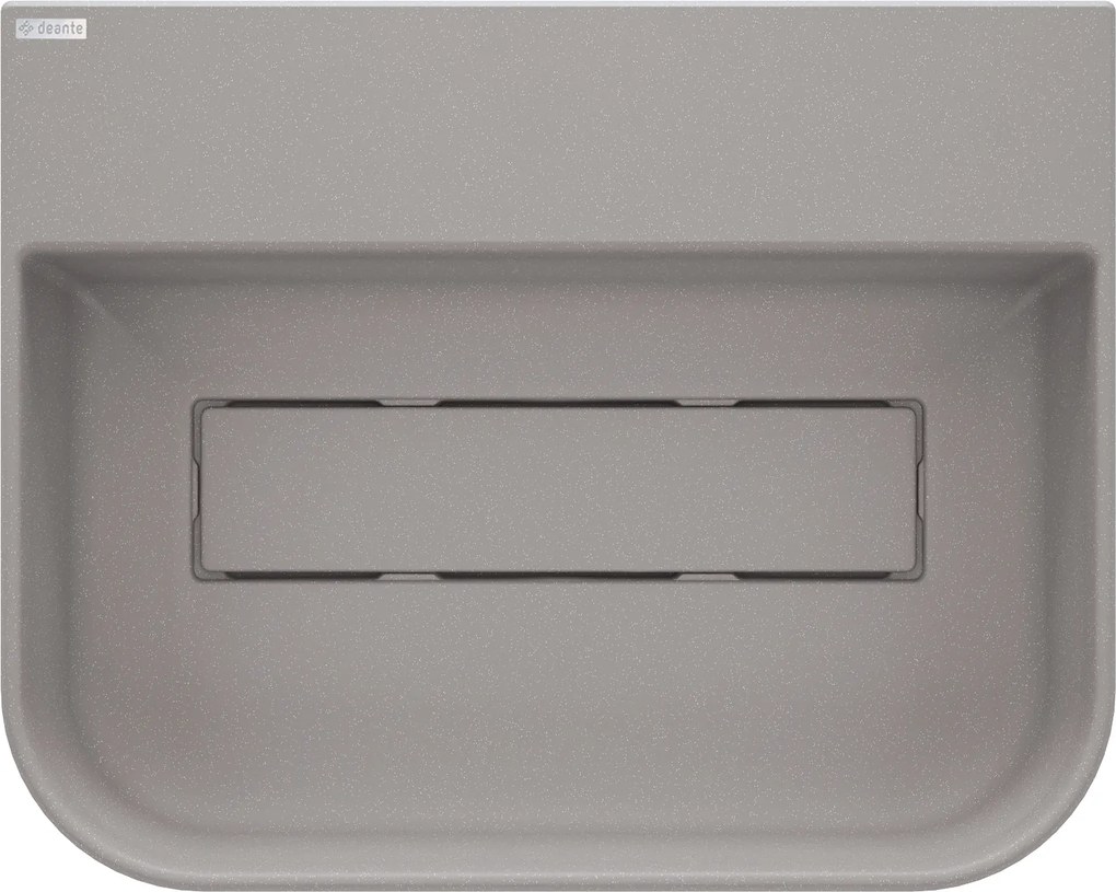 Deante Arnika, granitové umývadlo na dosku 505x405x135 mm, šedá metalíza, DEA-CQA_SU5S