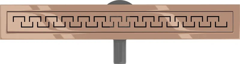 Mexen Flat 360° M15 sprchový žľab 70 cm, ružové zlato, 1624070-40