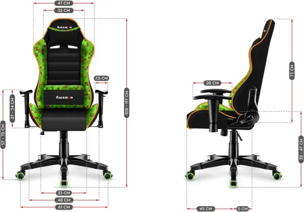 Detská herná stolička Ranger - 6.0 pixel mesh