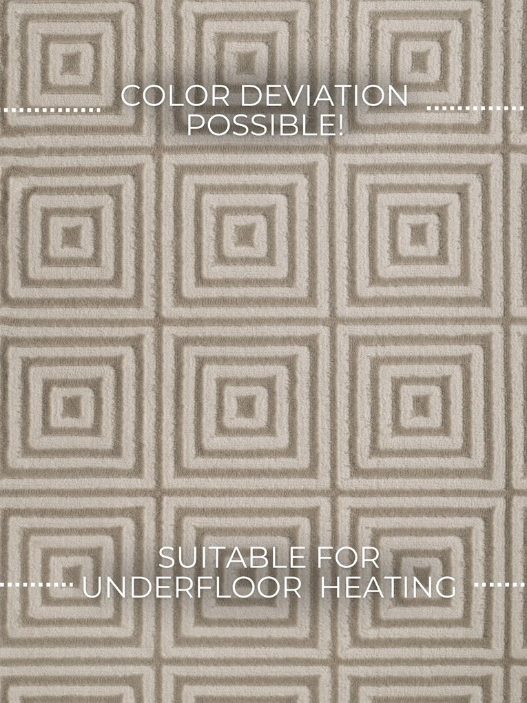 Kusový koberec Perles 106184 White Cream z kolekcie Elle, 120x170, béžová, obývacia izba, ELLE Decoration