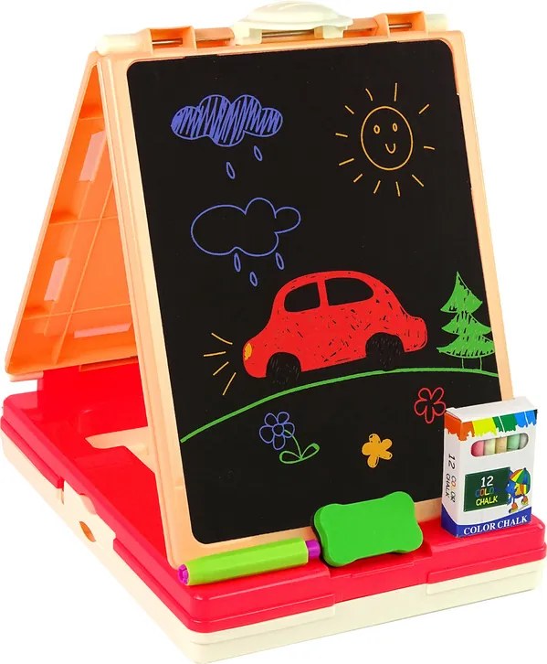 LEAN Toys Multifunkčný obojstranný herný stôl 3 v 1, hra Človeče