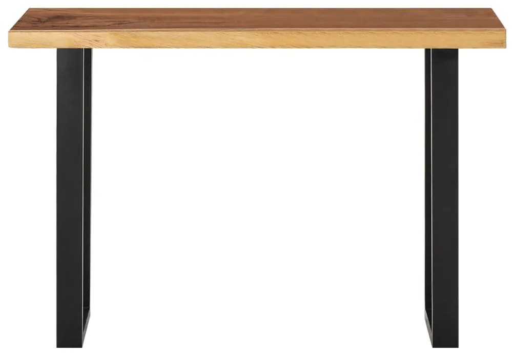 vidaXL Konzolový stolík, drevo suar 110x35x75 cm