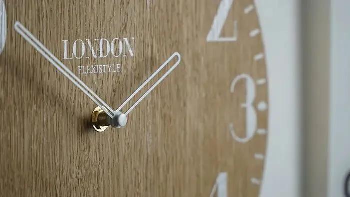 Drevené nástenné hodiny LONDON retro 30cm