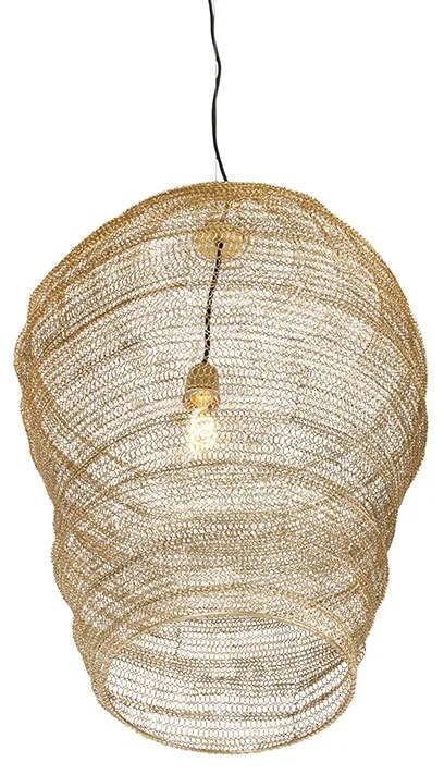 Orientálne závesné svietidlo zlaté 70 cm - Nidum