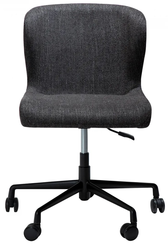 GLAM ČALÚNENÁ OFFICE STOLIČKA black/black