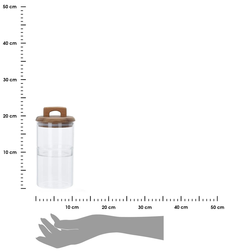 Sklenená nádoba na potraviny Cyril Duo 600ml