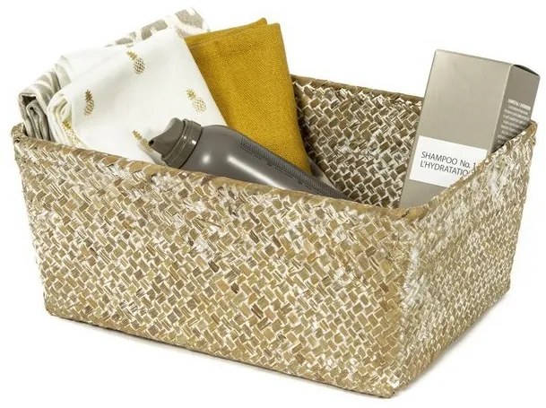 Pletený košík Compactor 30 x 20 x 13 cm, béžová