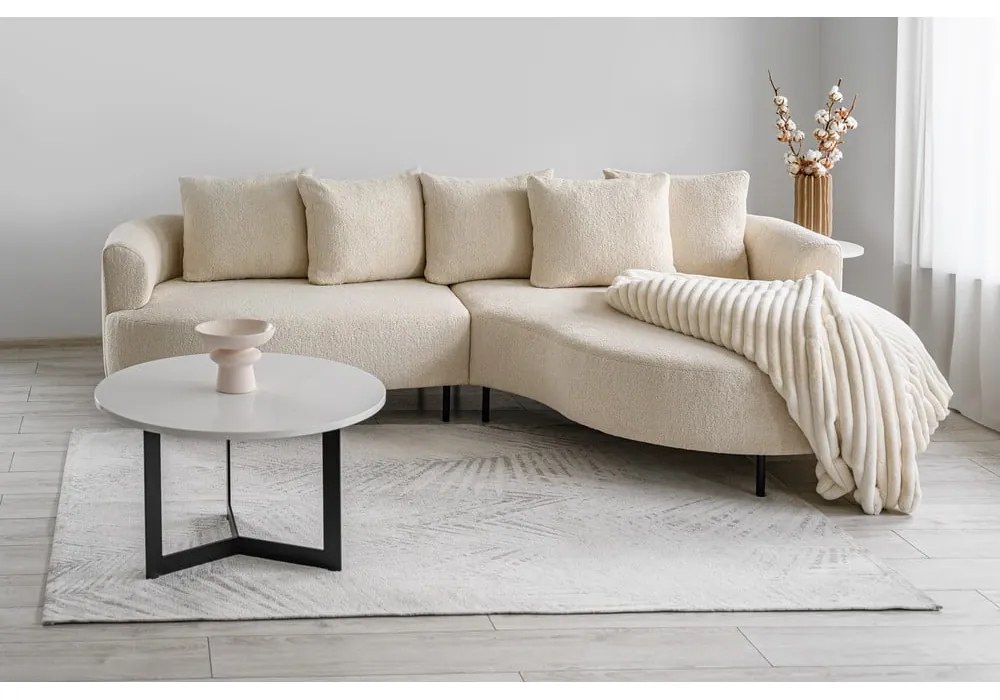 Béžová rohová pohovka (pravý roh) Vitoria – Scandic