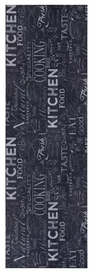 Čierny koberec behúň 50x150 cm Wild Kitchen Board – Hanse Home