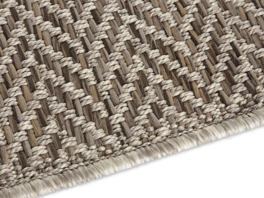 ELLE Decoration, Kusový koberec Brave 103615 natural Brown z kolekcie Elle – na von aj na doma, 120x170, béžová, chodba / predsieň