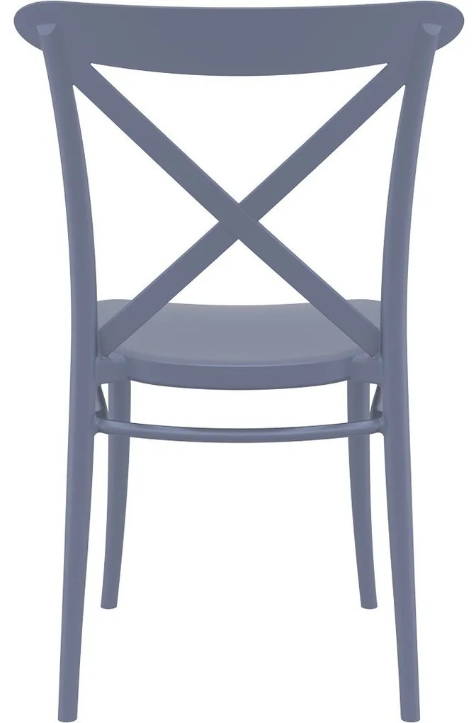 CROSS záhradná stolička bez podrúčok dark grey