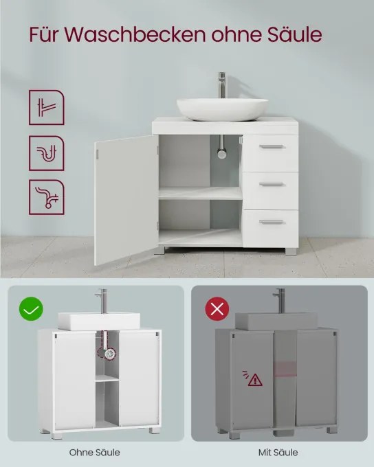Skrinka pod umývadlo BBK513WB01