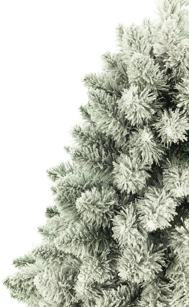 TRENDIE Vianočný stromček Borovica zasnežená na pníku 220 cm