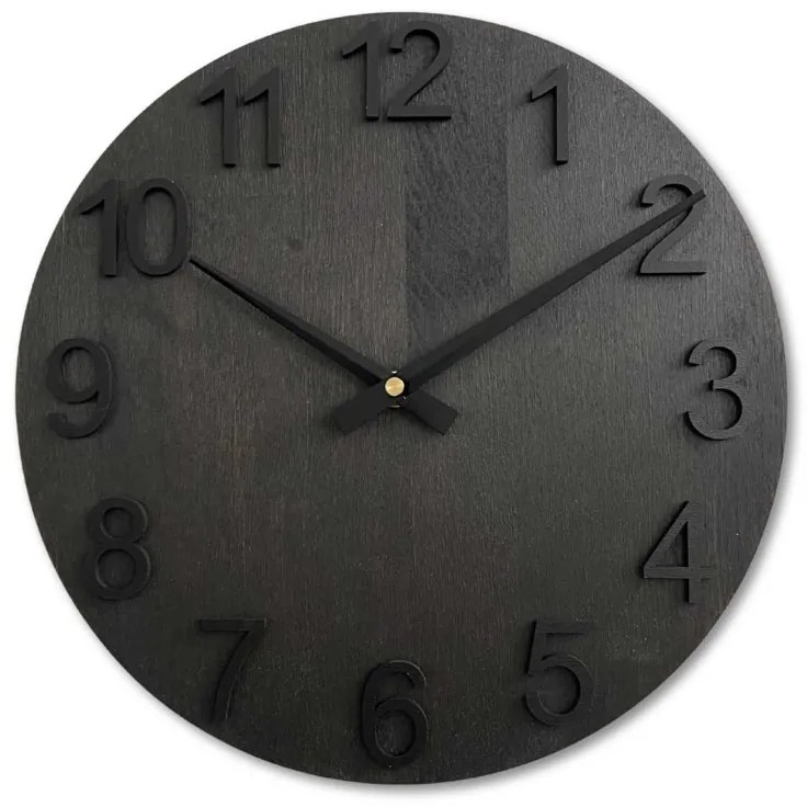 Dizajnové nástenné hodiny z masívneho dreva I SENTOP MAS017-3169-hands/black