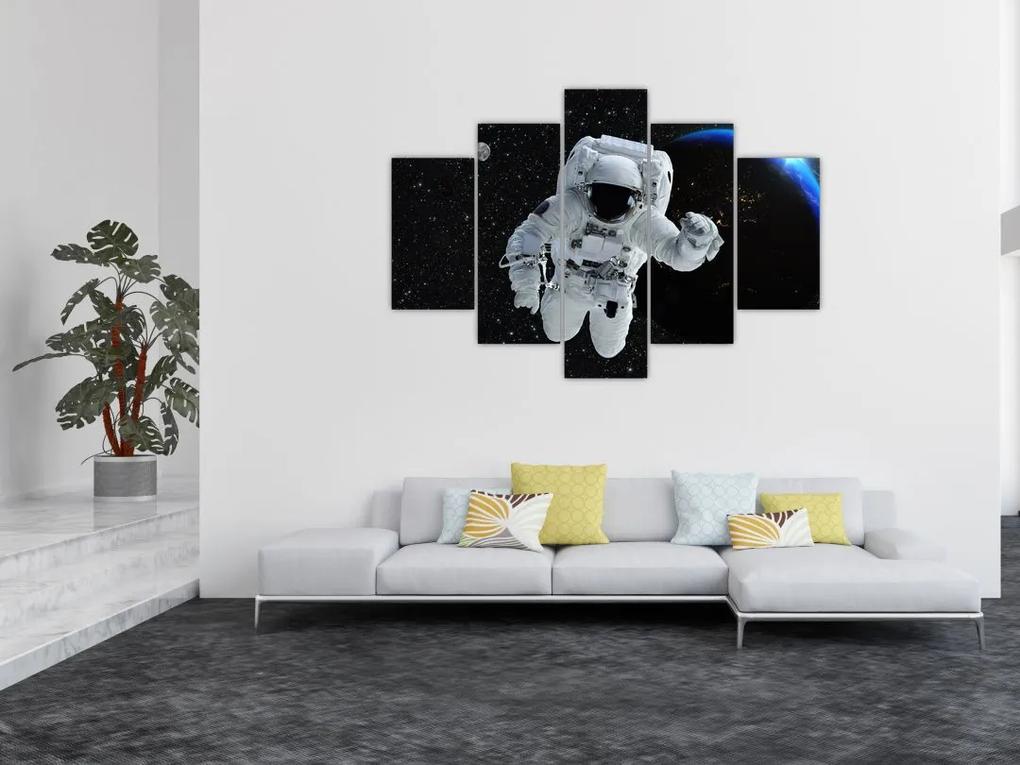 Obraz - Astronaut vo vesmíre (150x105 cm)