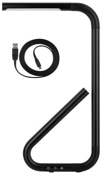 Paulmann 95424- LED/4,5W Stmievateľná dotyková stolná lampa FLEXLINK 5V/USB čierna