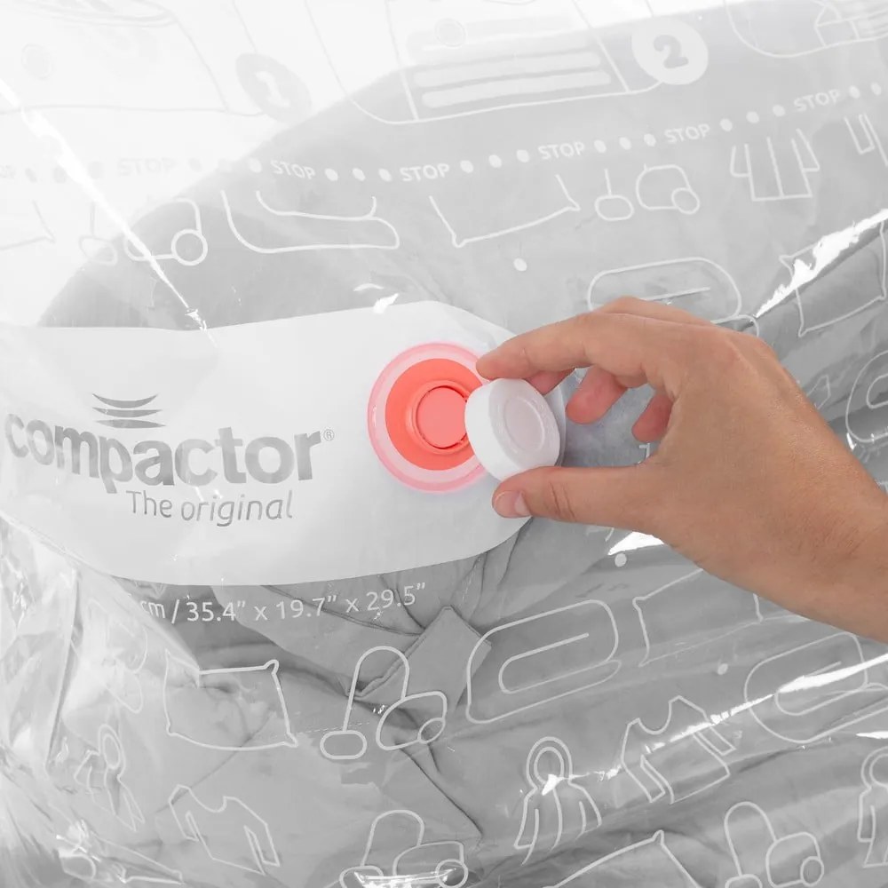 Vákuový/vystužený látkový úložný box na oblečenie 65x50x15,5 cm Life – Compactor