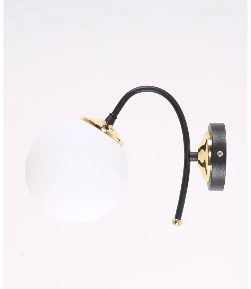 Biele/čierne nástenné svietidlo ø 15 cm Yoyo – Squid Lighting