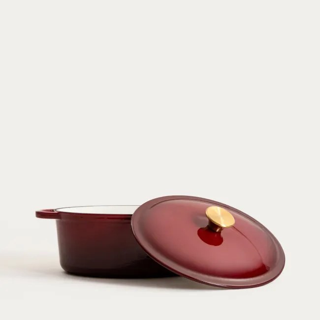 Liatinový hrniec ANDREAS bordový 777653