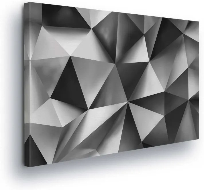 GLIX Obraz na plátne - Pattern Gray Triple Edge 100x75 cm