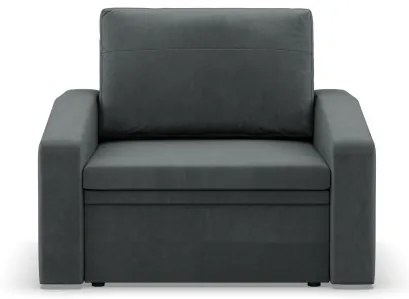 Kreslo ORBIT Kronos rozkladacie, tmavosivé