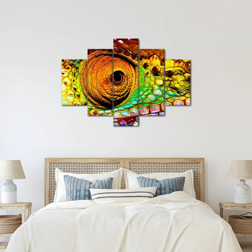 Obraz - Chameleon (150x105 cm)