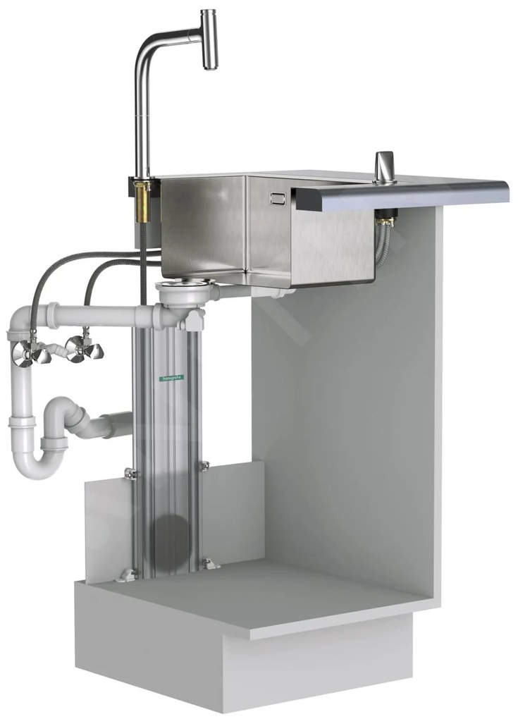 Hansgrohe M54, drezová batéria Talis s výsuvnou koncovkou, sBox, vzhľad nerezový, HAN-72809800