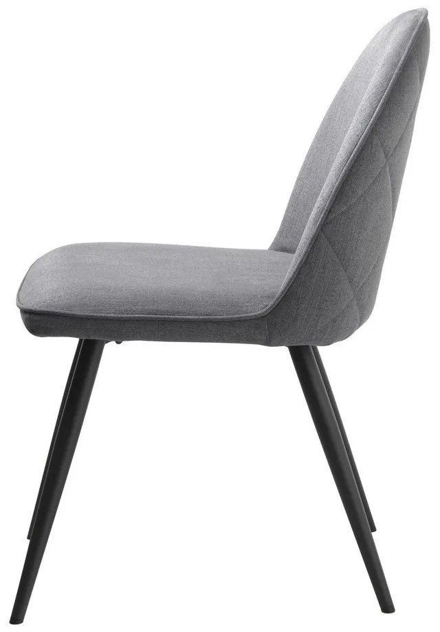 Sivá jedálenská stolička Minto – Unique Furniture
