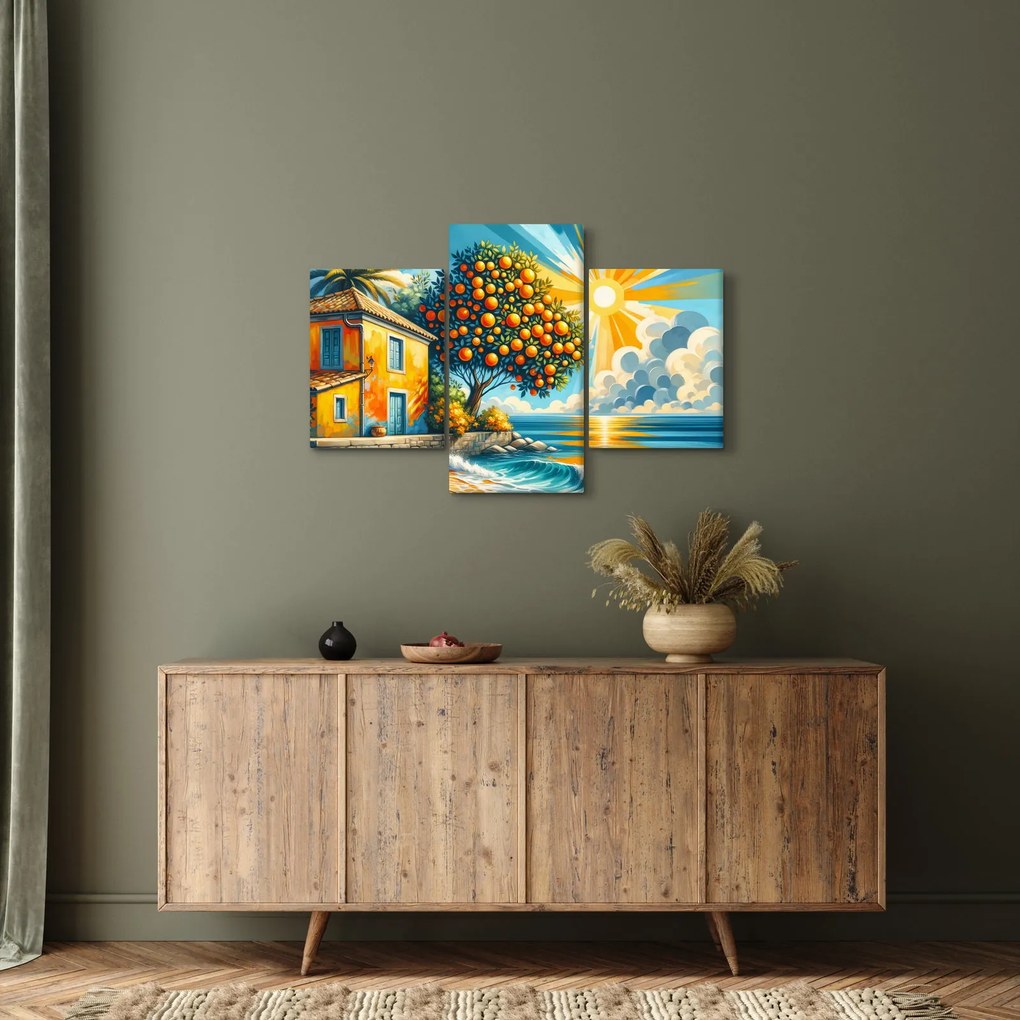 Obraz - Dom s pomarančmi I. (90x60 cm)