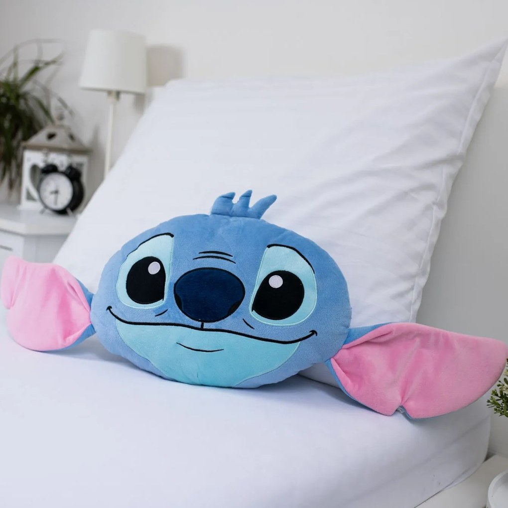 Jerry Fabrics Tvarovaný vankúšik - Lilo and Stitch "Blue"