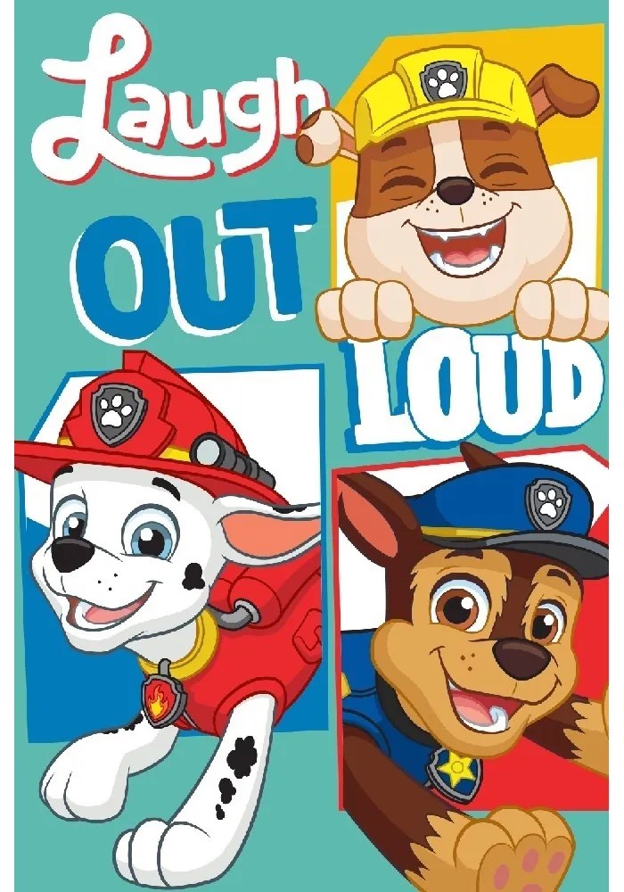 DETSKÝ BAVLNENÝ UTERÁK PAW PATROL 30X50 CM VZOROVANÝ