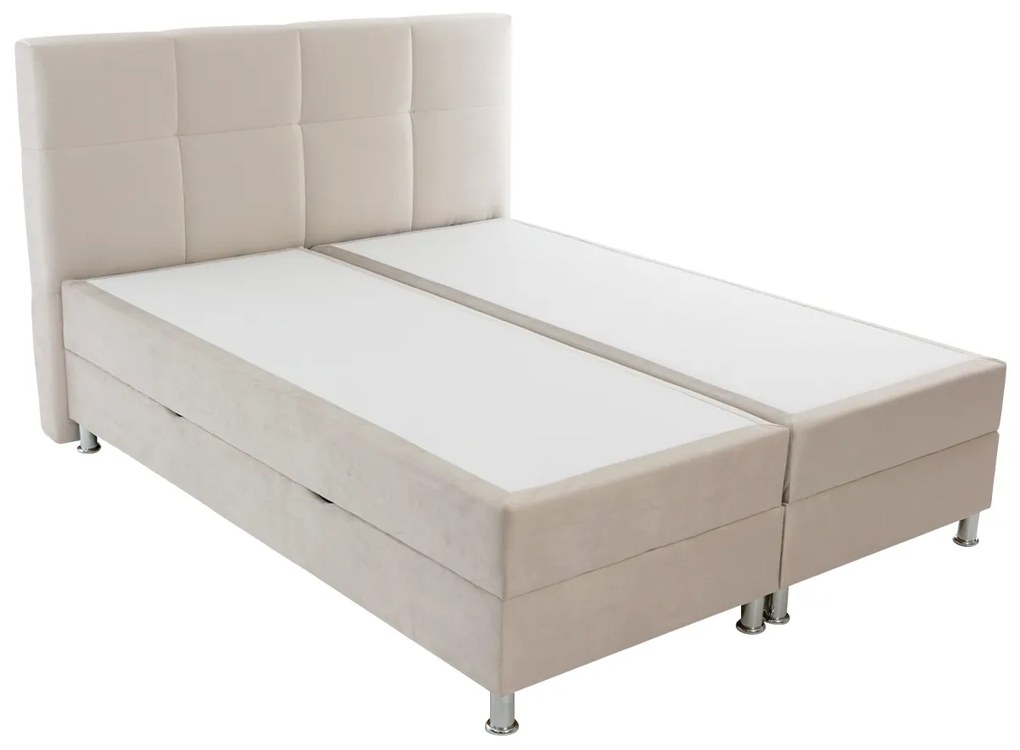 Moderná box spring posteľ Angela 180x200, sivá