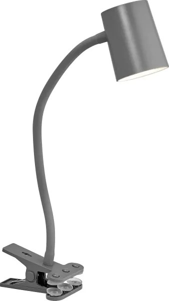 Osram - Stolná lampa s klipom DESK LINE 1xGU10/9W/230V sivá