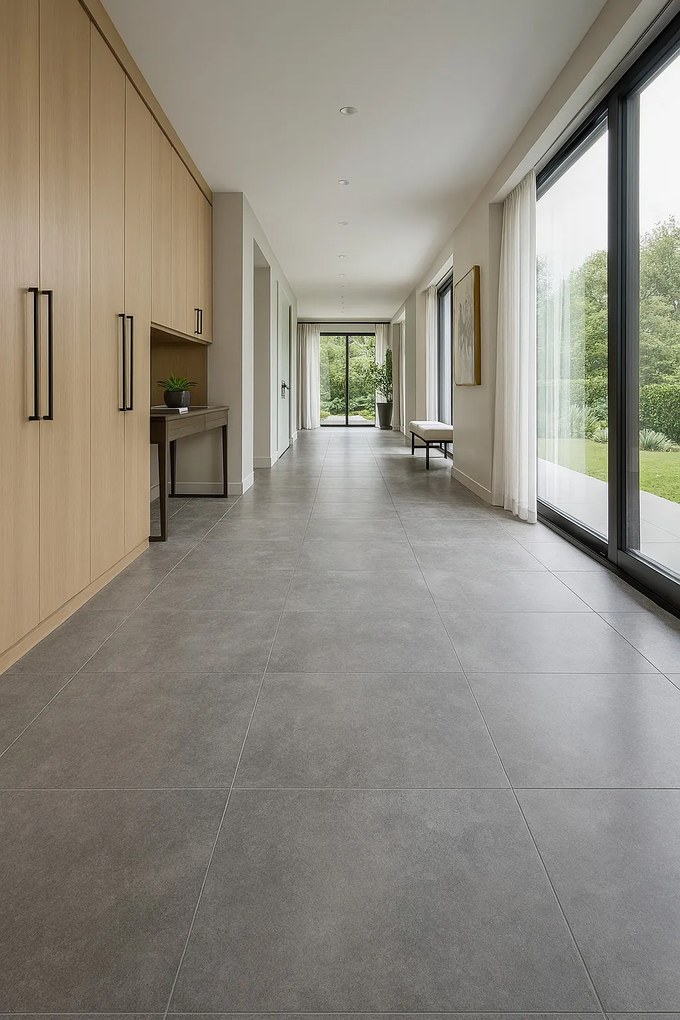 Beauflor, PVC podlaha - lino Blacktex Preston 090L, na mieru, šíře 2m,4m, šedá, filc, chodba / predsieň