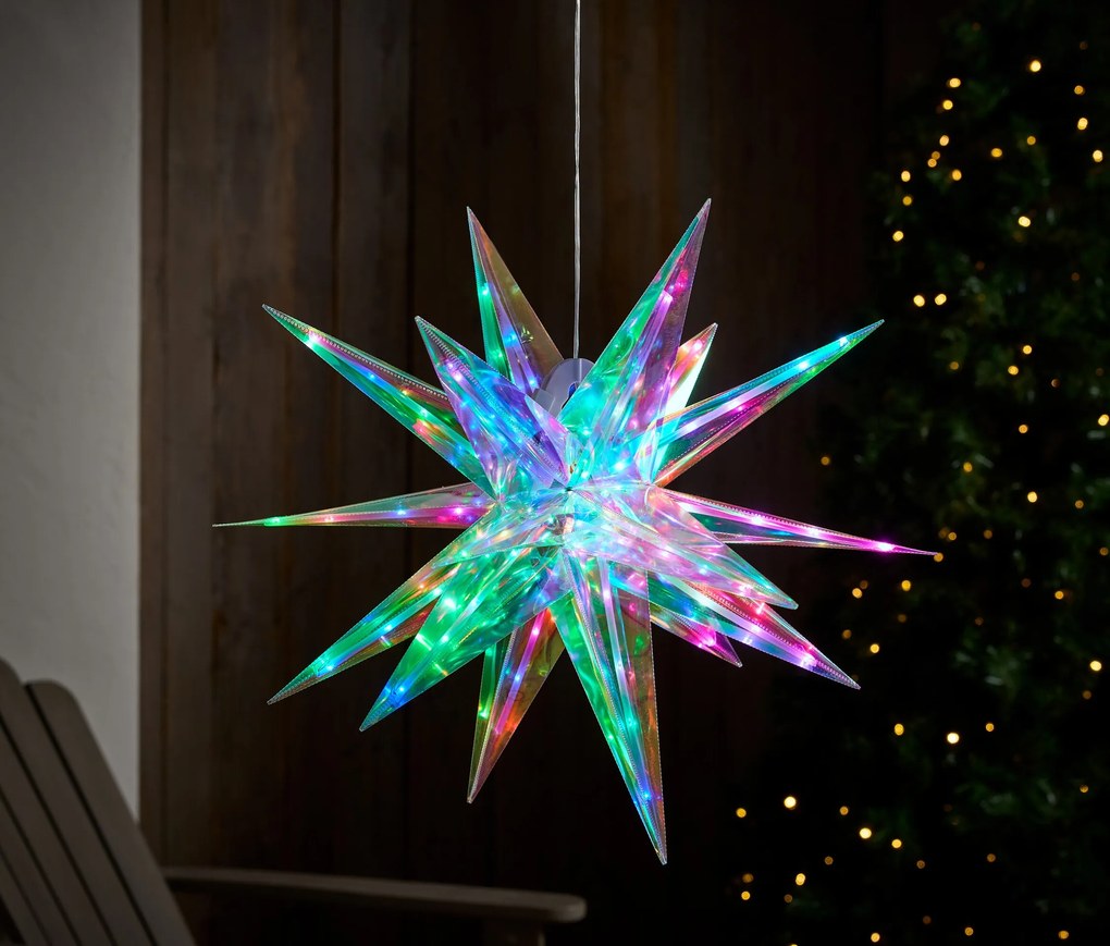 LED hviezda, opalizovaná