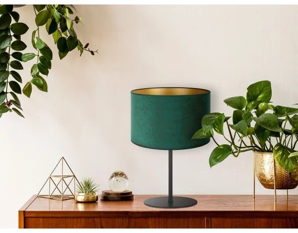 Duolla - Stolná lampa ROLLER 1xE14/15W/230V tmavo pr. 20 cm zelená/zlatá