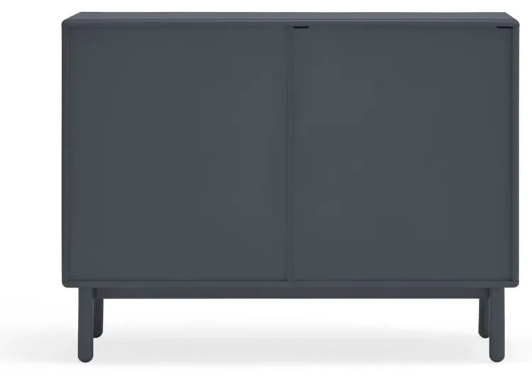 Tmavosivá nízka komoda 120x90 cm Corvo - Teulat