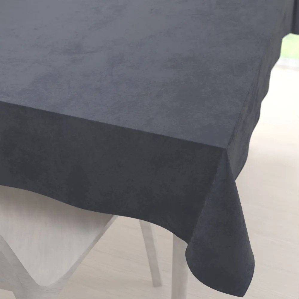 Biante Zamatový obdĺžnikový obrus Velvet Premium SVP-004 Antracitovo sivý 50x100 cm