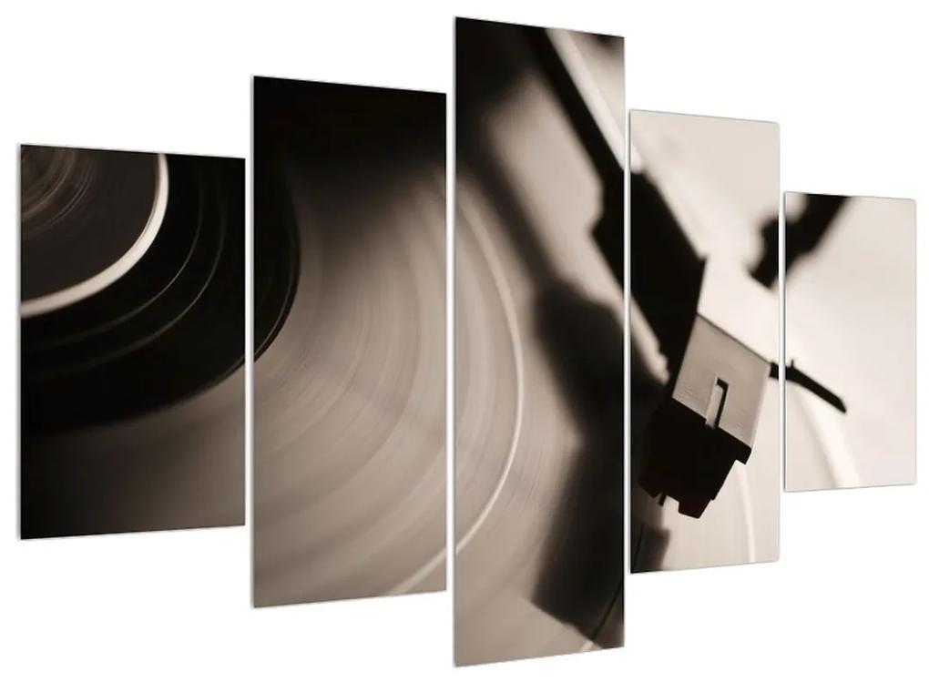 Detailný obraz gramofónovej platne (150x105 cm)