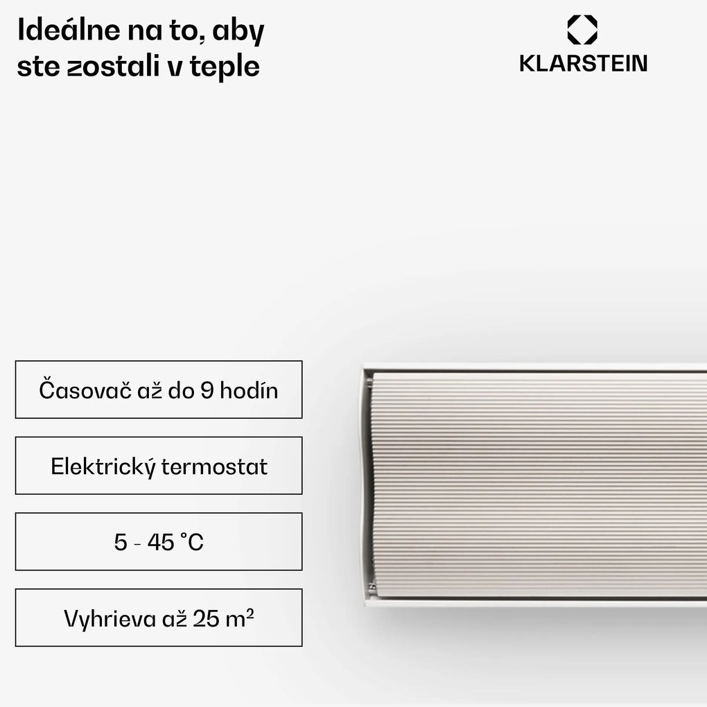 Blumfeldt Cosmic Beam Plus XXL, infračervený ohrievač, 3000 W, diaľkový ovládač, biely
