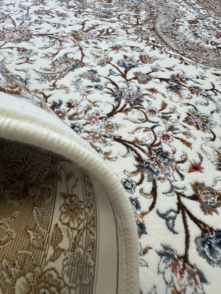 Koberec Miras 1200 CREAM – krémový obdĺžnik s orientálnym vzorom Rozmer: 200x300 cm