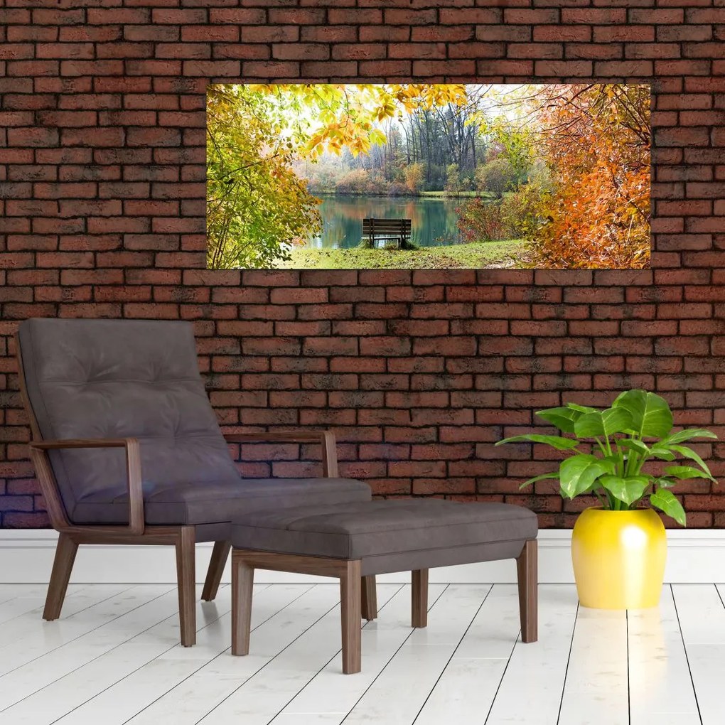 Obraz rybníka (120x50 cm)