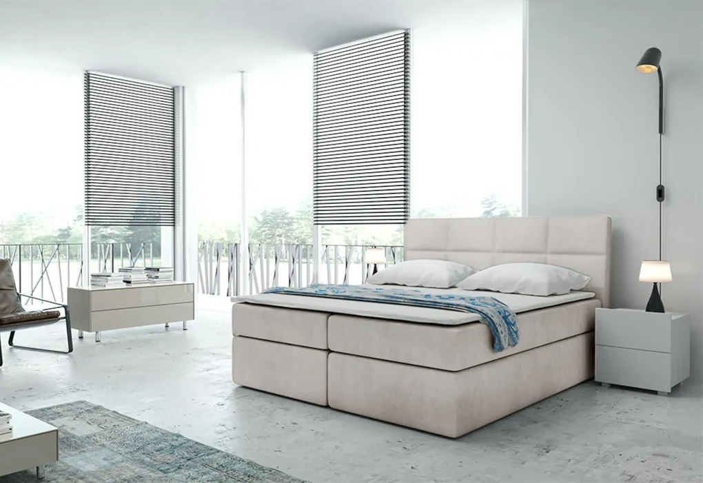 Čalúnená posteľ boxspring TYP 57, 180x200, trinity 19