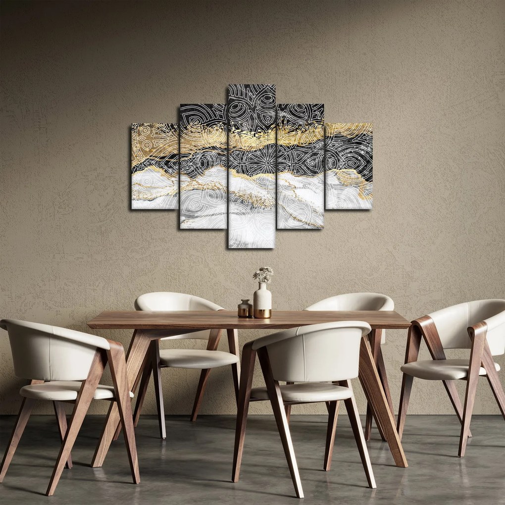 Obraz - Mandala v mramore (150x105 cm)